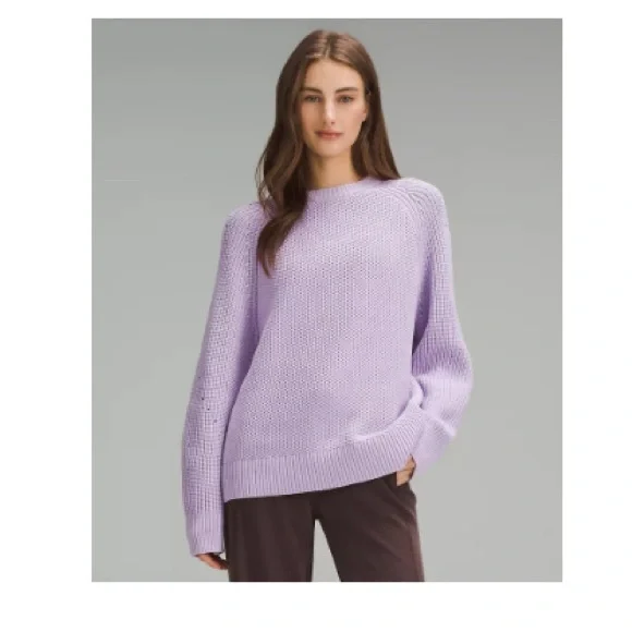 lululemon athletica Sweaters Lululemon Lilac Ether Honeycomb